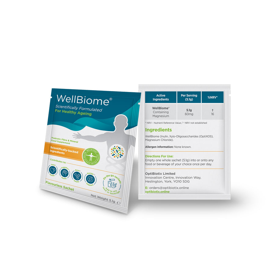 WellBiome - Prebiotic Fibre Complex for Gut Health Support - 30 Servings
