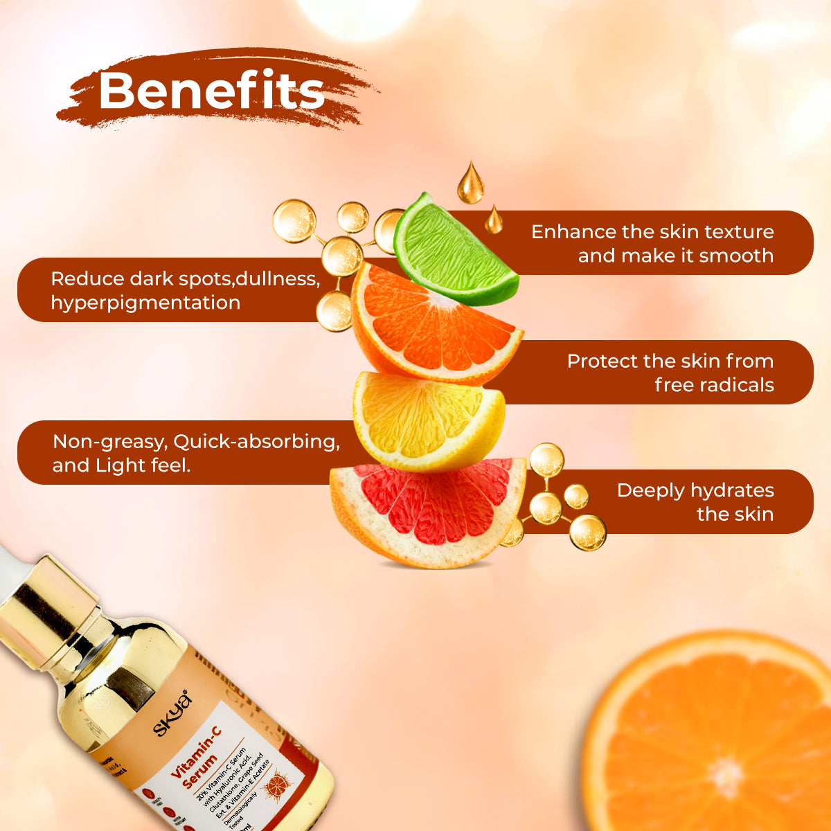 Skya Vitamin C Serum & Skin Brightening Cream