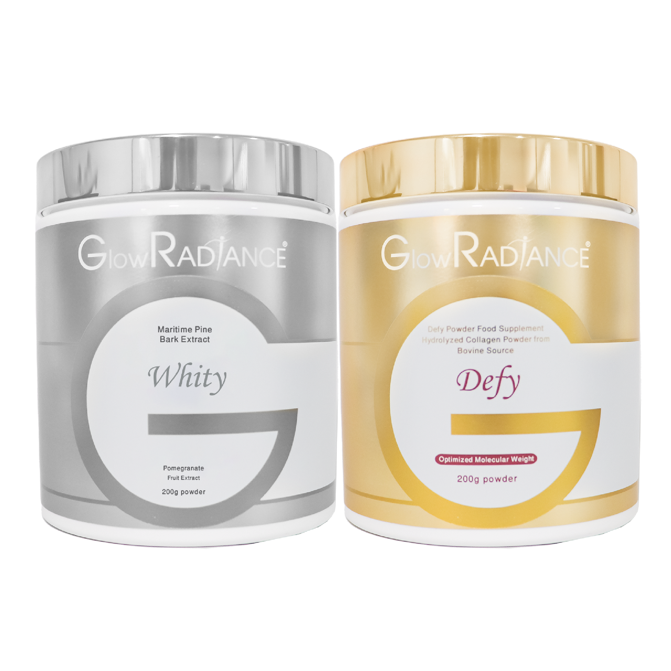 Whity Powder 200G + Defy Powder 200g